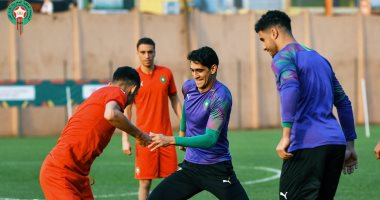 منتخب المغرب يستعد بقوة لمواجهة مصر فى ربع نهائى أمم أفريقيا.. صور