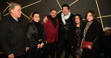 أبطال فيلم "لعبة شيطان" يحتفلون بالعرض الخاص بحضور باسم سمرة