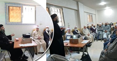تشابك بين الكنيسة والمسجد لدفع "المشروع القومى لتنمية الأسرة".. رجال الدين الإسلامى والمسيحى يدربون القيادات الدينية لبث الوعى بمشكلة النمو السكانى بالحسينية.. والقس يسطس: نستعين بمقولات الإمام الشافعى