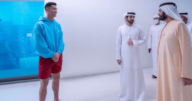 رونالدو يلتقى الشيخ محمد بن راشد وولى عهد دبى خلال زيارته للإمارات.. صور