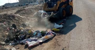رفع 5 أطنان مخلفات من شوارع مدينة الحسنة وقرية بغداد بوسط سيناء