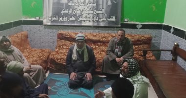 حضرة ذكر ومدح سيدنا النبى فى ساحة الشيخ خالد بالمنيا.. لايف