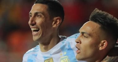 دى ماريا ومارتينز يمنحان الأرجنتين التقدم على تشيلى فى الشوط الأول.. فيديو