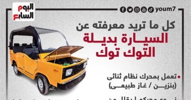 كل ما تريد معرفته عن السيارة بديلة التوك توك (إنفوجراف)