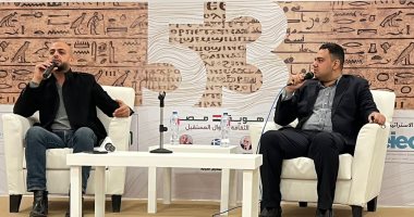 أحمد مراد فى معرض الكتاب: دور الأدب خربشة قناعات القارئ واختبارها..فيديو