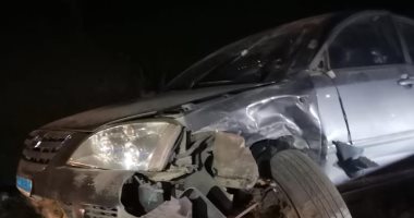 إصابة 4 أشخاص فى حادث تصادم بطريق المراسى بالأقصر.. صور