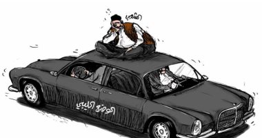 كاريكاتير سعودى يسلط الضوء على الأوضاع السياسية فى ليبيا
