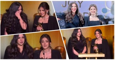 ابتسامات ودموع دنيا وإيمي سمير غانم فى حفل Joy Awards بالرياض.. صور