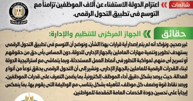 الحكومة تنفى الاستغناء عن آلاف الموظفين تزامنا مع التوسع فى التحول الرقمى