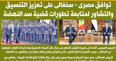اليوم السابع: توافق مصرى - سنغالى على تعزيز التنسيق والتشاور لمتابعة تطورات سد النهضة 