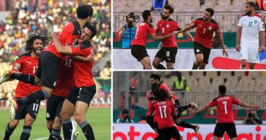 قصة صور.. منتخب مصر "بقيادة صلاح" النجمة الثامنة فى الطريق إلى المحروسة