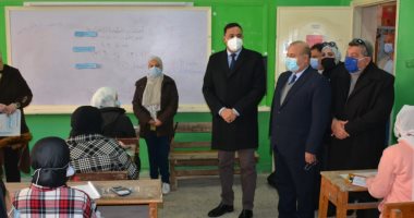 محافظ الدقهلية يتفقد لجان امتحانات الإعدادية والتأكد من الإجراءات الاحترازية
