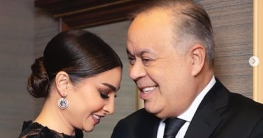 روجينا وأشرف زكى فى صور رومانسية معا على هامش فعاليات JOY AWARDS