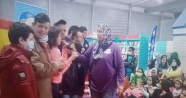 أطفال "قادرون باختلاف" يؤدون فقرات فنية فى معرض الكتاب.. صور
