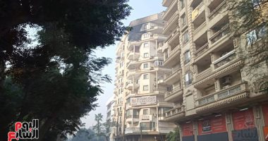 انتداب المعمل الجنائى لمعاينة حريق عقار تقيم به الفنانة وفاء عامر بالدقي