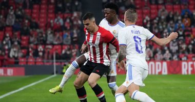 شوط أول سلبي بين أتلتيك بيلباو ضد ريال مدريد في كأس ملك إسبانيا