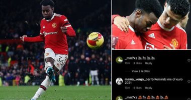 نجم مانشستر يونايتد يتعرض لإهانات عنصرية بعد وداع الكأس.. وMeta تحذفها