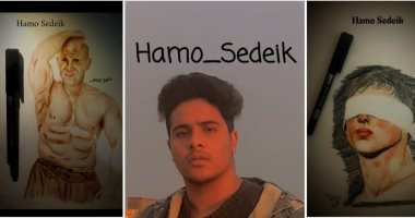 "محمد" يشارك بموهبته فى الرسم عبر خدمة صحافة المواطن برسومات مميزة 