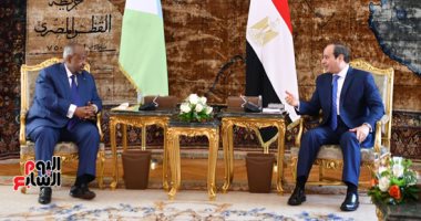 الرئيس السيسي: نسعى لزيادة التعاون الاقتصادى والتجارى مع جيبوتى