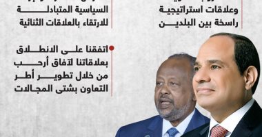 نثق فى قدرة مصر وحنكة قيادتها.. رسائل الرئيس الجيبوتى من القاهرة (إنفوجراف)