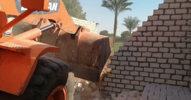 رئاسة مدينة البياضية تزيل 5 حالات تعدٍ على الأراضي الزراعية بقرية الحبيل.. صور