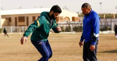 صالح جمعة يبدأ مرحلة التدريبات التأهيلية للتعافى من الإصابة .. صور