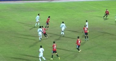 الجونة يتقدم على طلائع الجيش بهدف فى الشوط الأول.. فيديو