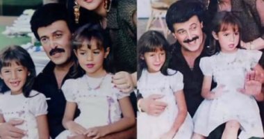 دنيا سمير غانم تنشر صورة من طفولتها تجمعها بإيمى ووالديها الراحلين