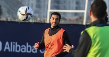 محمد عبد المنعم يشارك فى مران الأهلى الجماعى للمرة الأولى