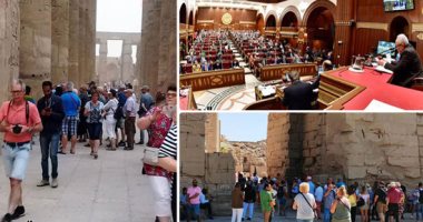"الشيوخ" يناقش إنشاء تطبيق إلكترونى استرشادى للسائحين.. الحكومة: خطة استراتيجية للتحول الرقمى تشمل 34 مشروعا و7 خطوات تقنية للترويج السياحى.. ولجنة السياحة توصى بتعميم شراء التذاكر "أون لاين" للمواقع الأثرية