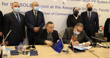 غرفة الإسكندرية التجارية تطلق أول سوق للجملة بالعالم يعمل بالطاقة الشمسية.. صور