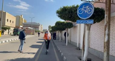 "تربية رياضية" طنطا تنفذ تجربة «سكوتر» بديلا عن السيارات داخل مجمع الكليات