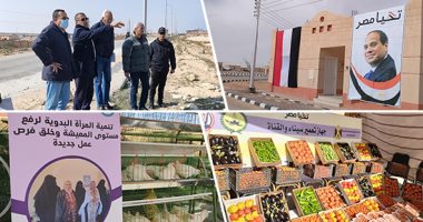 17 تجمعا تنمويا تعيد الحياة لعمق سيناء خلال شهور.. تنفيذ محاور جديدة لمدينة العريش وشبكة طرق بمناطق الشيخ زويد.. إطلاق مشروع زراعى بوسط سيناء.. والتجهيز لرقعة زراعية جديدة على مساحة 600 ألف فدان