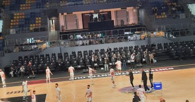 شاهد.. إحماء لاعبى سلة الزمالك قبل مباراة برونزية كأس العالم للأندية