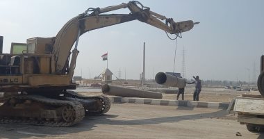 بيارة لتخفيض منسوب المياه الجوفية بالقرب من دوران محور عدلى منصور فى بنى سويف