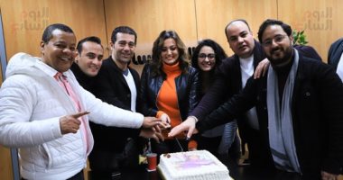 بشرى تحتفل بفيلمها الجديد "معالى ماما" فى اليوم السابع.. صور