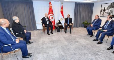 لقاءات دعم الأشقاء.. الرئيس السيسى يلتقى قيس سعيّد والمنفى فى بروكسل.. ويؤكد على الدعم المستمر للجهود المبذولة من قبل الرئيس التونسى لتجاوز التحديات.. ويشدد: موقف مصر ثابت من تحقيق المصلحة العليا للدولة الليبية