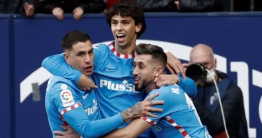 أتلتيكو مدريد يتفوق على أوساسونا بهدف جواو فيليكس بالشوط الأول بالليجا
