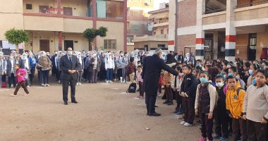 مدارس الغربية تستقبل الطلاب فى أول أيام الفصل الدراسى الثانى