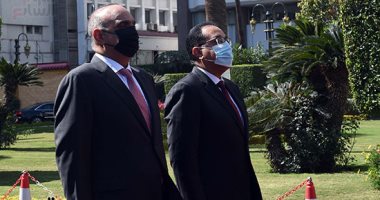 مراسم استقبال رسمية لرئيس الوزراء الأردنى بمقر مجلس الوزراء