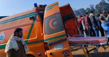 مصرع 3 أشخاص وإصابة 3 آخرين فى انقلاب ميكروباص ببحر شبين بالغربية.. صور
