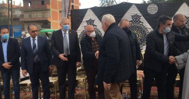 رئيس الإنتاج الحربى وشوقى غريب أول الحضور فى عزاء خالد مهدى.. فيديو وصور