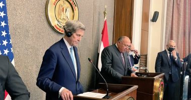 مصر والولايات المتحدة تدشنان مجموعة العمل المشتركة للمناخ.. شكرى: نبذل كافة الجهود لدفع جهود العمل الدولى لمكافحة التغيرات المناخية.. جون كيرى: مصر لديها مستقبل فى الطاقة النظيفة.. ونثق فى قيادتها لـ"Cop27"