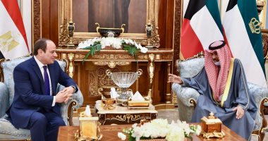 قمة مصرية كويتية.. الرئيس السيسى يؤكد حرص مصر على أمن واستقرار الدول الخليجية الشقيقة فى مواجهة التحديات.. وأمير الكويت: الدور المصرى نموذج يحتذى به فى الحفاظ على الاستقرار بالوطن العربى