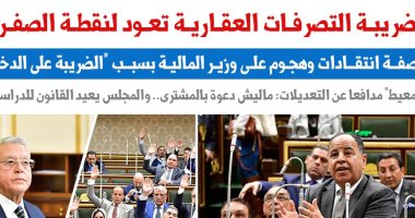 ضريبة التصرفات العقارية تعود لنقطة الصفر.. نقلا عن برلمانى