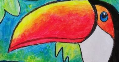 برسمة للببغاء.. "حنين" تشارك أول رسمة لها وتتمنى أن تمتلك واحدا