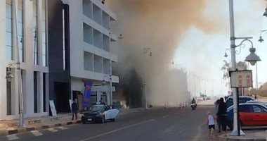 الحماية المدنية بالغردقة تسيطر على حريق بأحد الشواطئ الخاصة دون إصابات