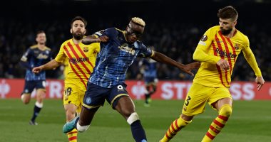 برشلونة يواصل العروض القوية ويعبر نابولي برباعية فى الدوري الأوروبي