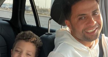 محمد إبراهيم نجم سيراميكا يحتفل بعيد ميلاد ابنه ياسين.. صور