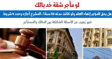 نقلا عن برلمانى.. هل يحق للمؤجر إنهاء العقد ولو كانت مدته 59 سنة؟